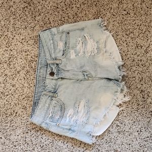 American eagle distressed Jean shorts size 2